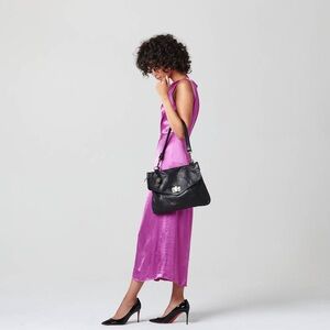 LIKE NEW Wanderers Travel Co The San Leonardo black leather handbag